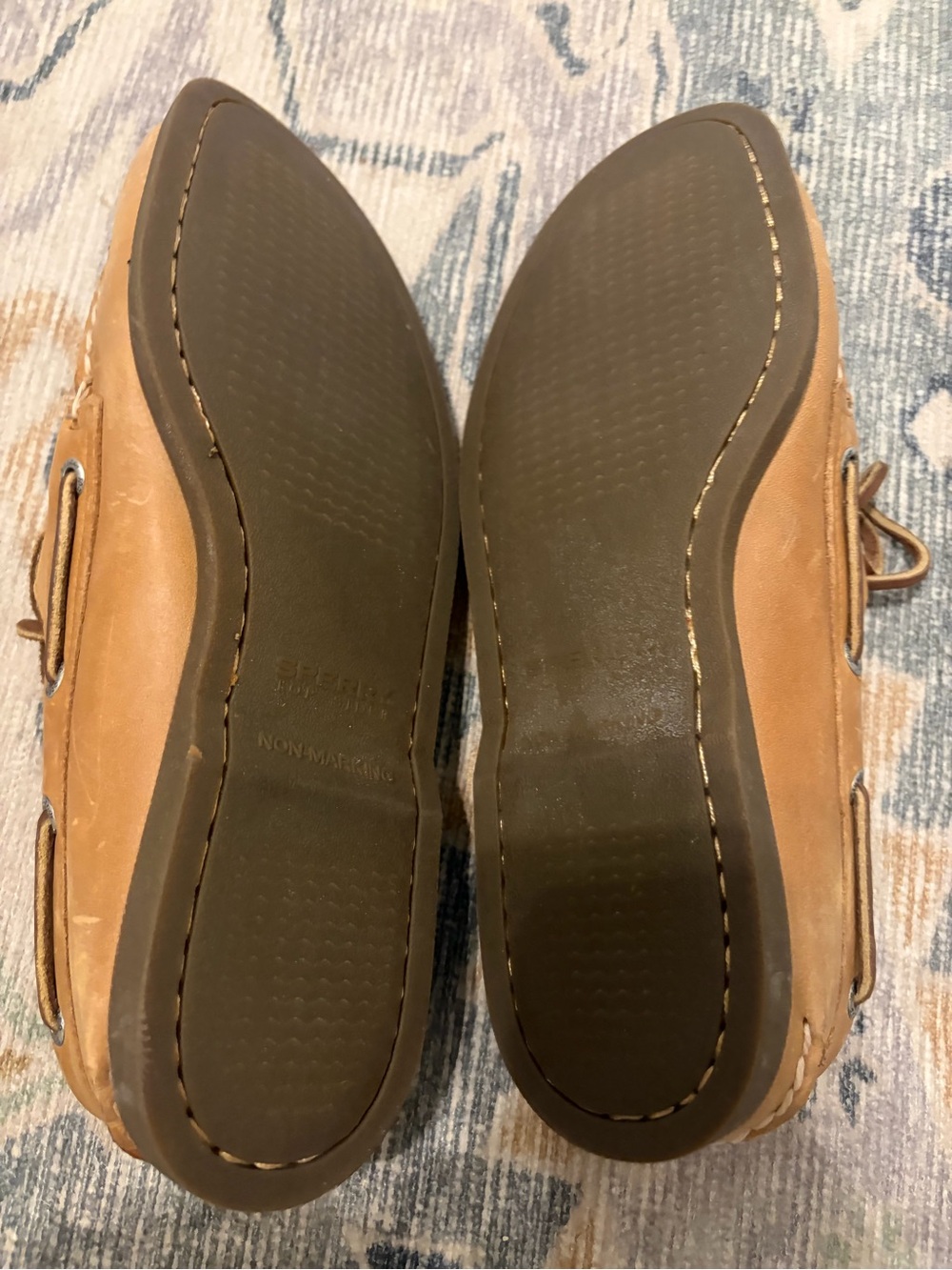 Sperry Tan Leather Boat Shoes - Picture 2 of 5